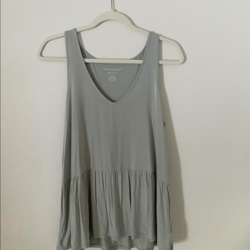 american eagle blue/grey long tank